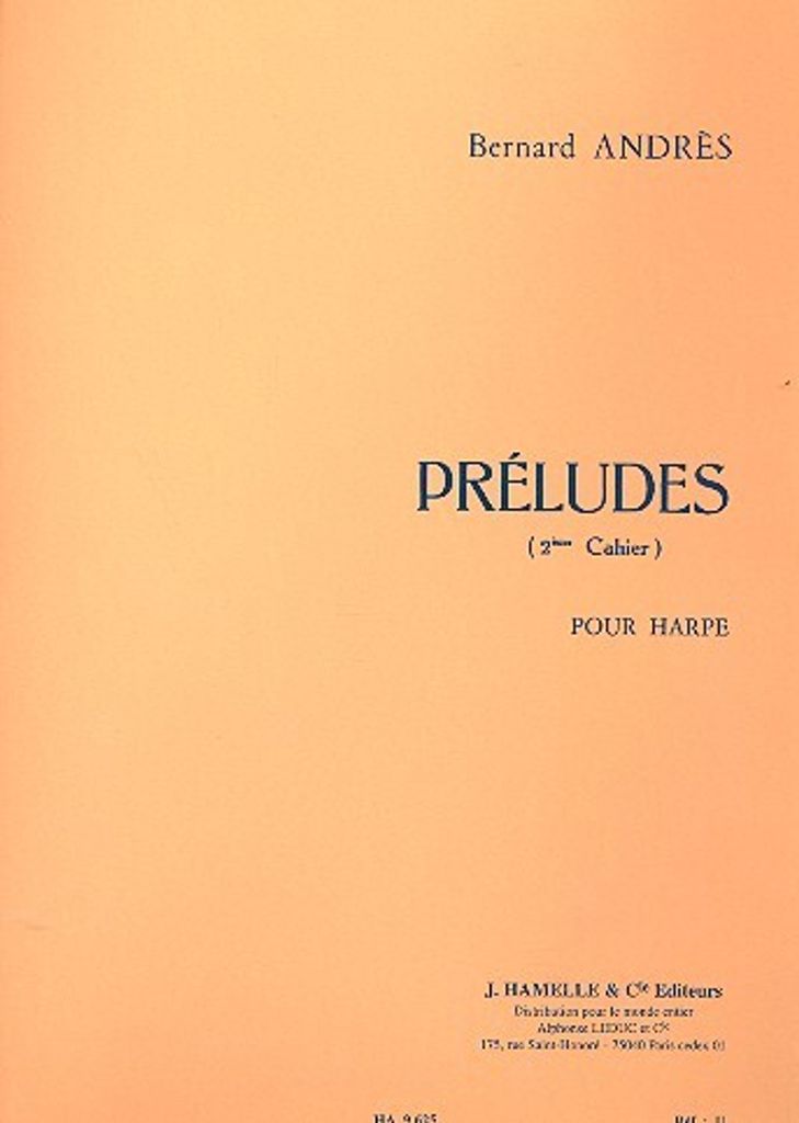 Préludes vol.2 (nos.6-10) pour harpe