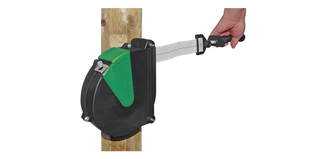 Barrière de clôture électrique rétractable Flexigate Kerbl Bande 40mm