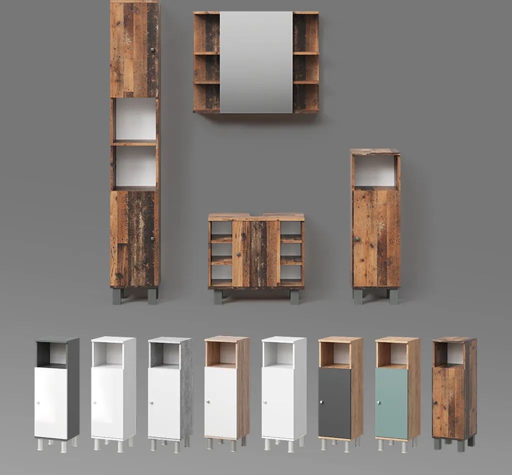 Restyling Bagno: Colonna Livinity Fucino Quercia Dorata 190cm - 7