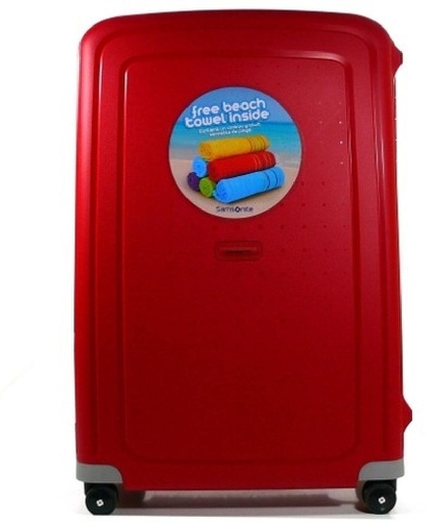 Samsonite S'Cure, Spinner, Rot, 4 Rad/Räder, Europa, 102 l, Produktbild 
