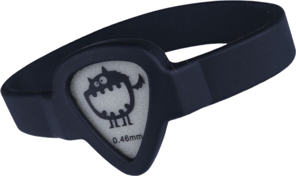 INF Gitarrenplektrumhalter, Armband-Plektrumhalter für Gitarristen Schwarz