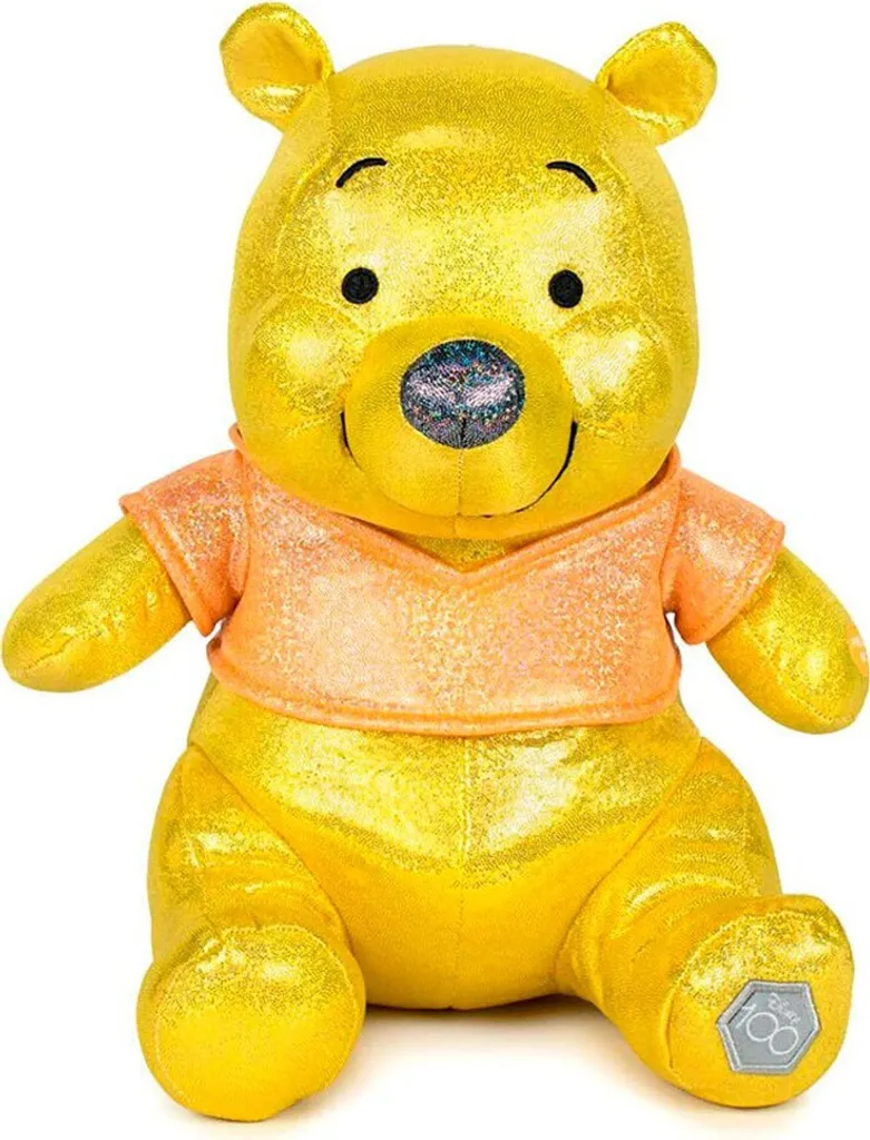 Grande Peluche Disney Winnie l'ourson 30cm Sonore et Brillante pour Enfant