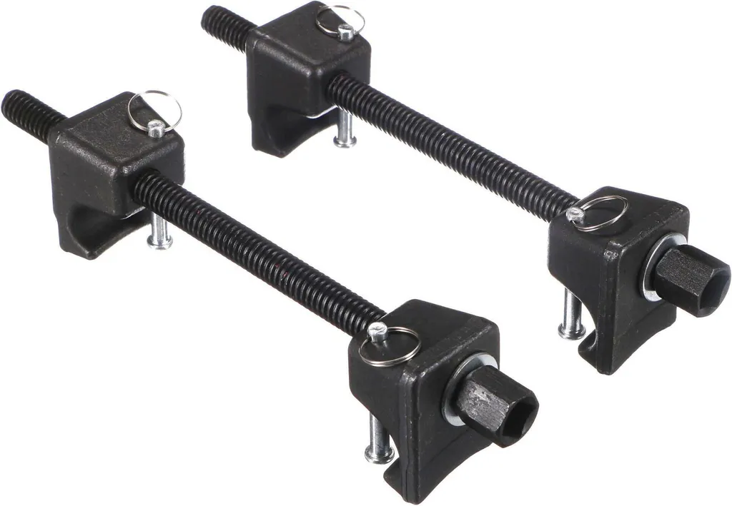 Jeu de 2 Compresseurs de Ressorts Mécaniques en Acier Renforcé 380 mm