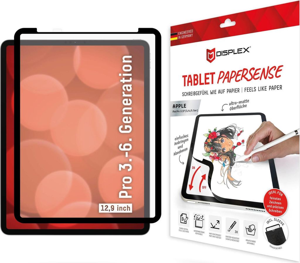 Displex TABLET PAPERSENSE für iPad Pro 12,9'' (3./4./5./6