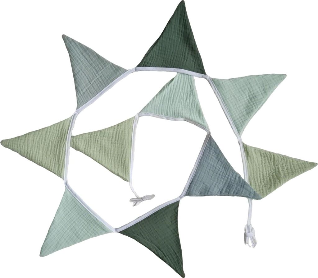 Wimpelbanner, Wimpelfahnen, Kinderzimmergirlande, Stoff, Babybanner, dreieckig, Wimpel, Luftschlangen für Boho-Babyparty, Hochzeitsfeier-Dekoration