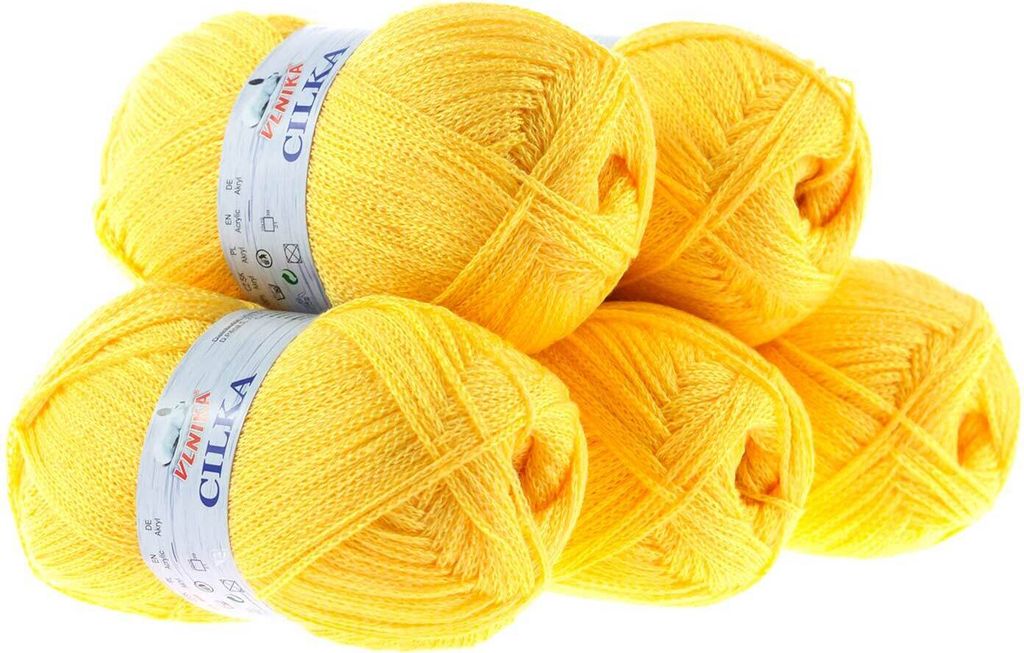 500g Strickgarn CILKA by VLNIKA Klassikgarn Strickwolle Häkelgarn Sommergarn