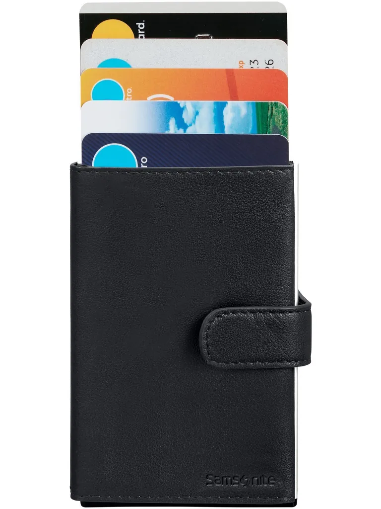 Samsonite Alufit Plus RFID Card Case Slide Alu Noir avec range-billets - 7