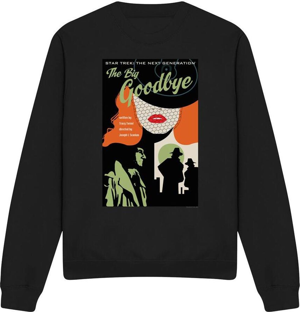 Star Trek - "The Next Generation Season 1 Episode 12" Sweatshirt für Herren/Damen Uni TV11690 (XXL) (Schwarz)