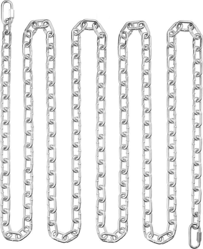 SucceBuy-sichere Spulenkette, 5/16" x 92', 1667 lbs sichere Arbeitslast, verzinkte, e Spulenkette mit zwei Schnellgliedern, Gliederkette aus verzin...