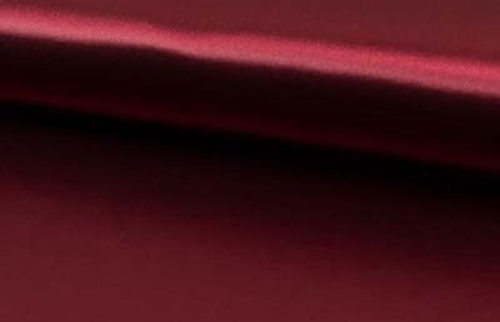 Faschingssatin De Luxe ELEA Bordeaux 0,5 m, Uni Meterware, Produktbild 