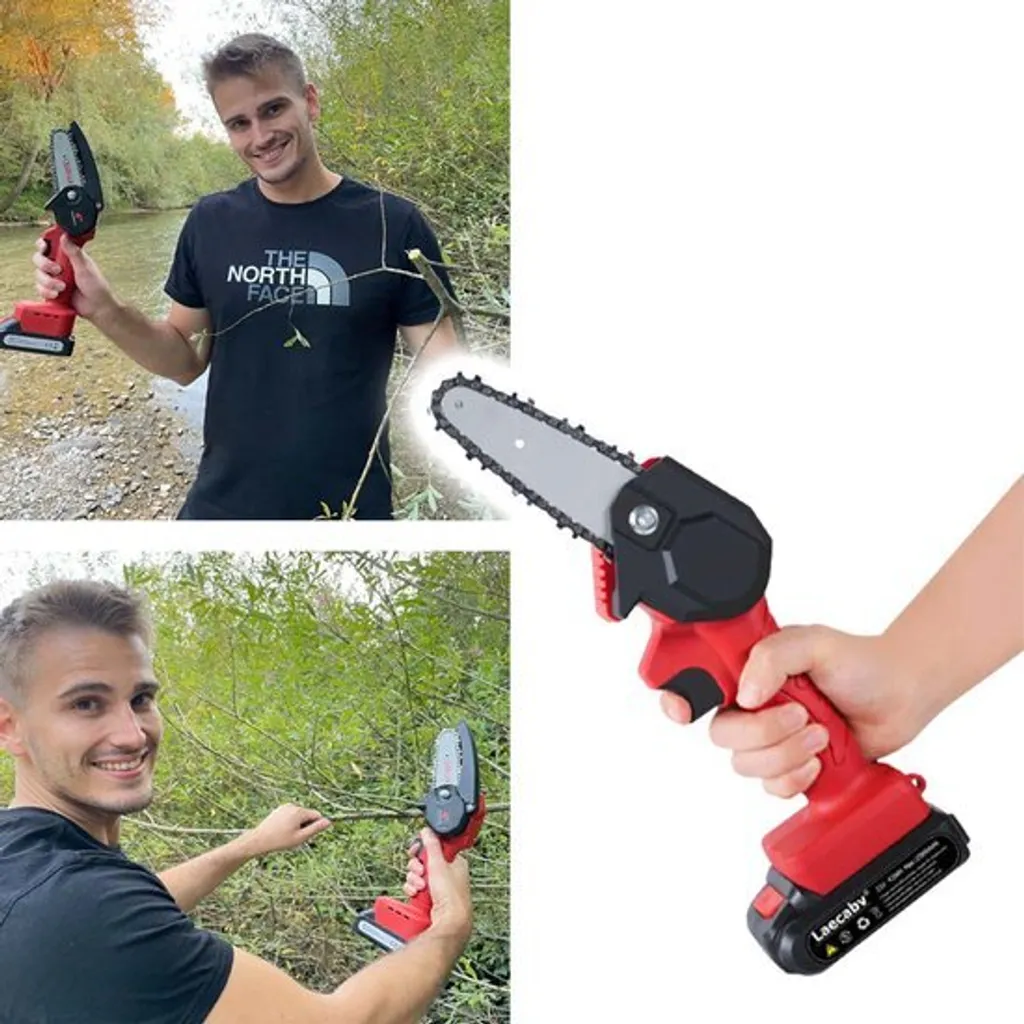 Tronçonneuse électrique AKU BRENCHIE 24V - Mini scie à bois portative - 5