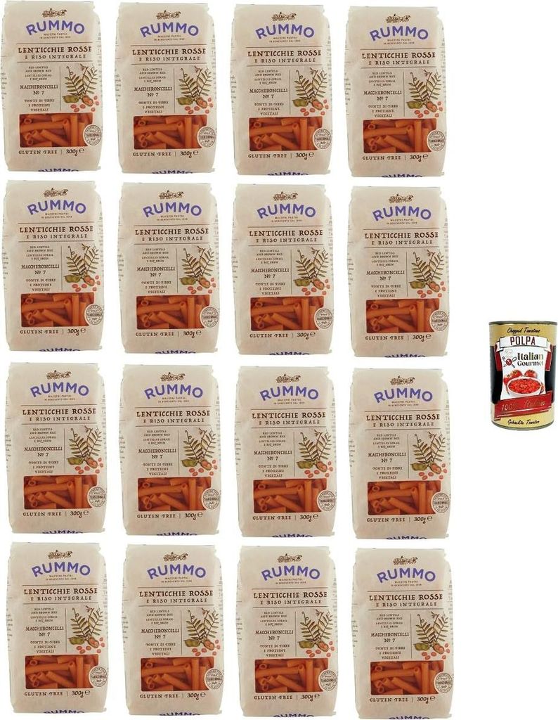 Rummo Maccheroncelli N°7 Glutenfreie Pasta aus roten Linsen Produktbild 