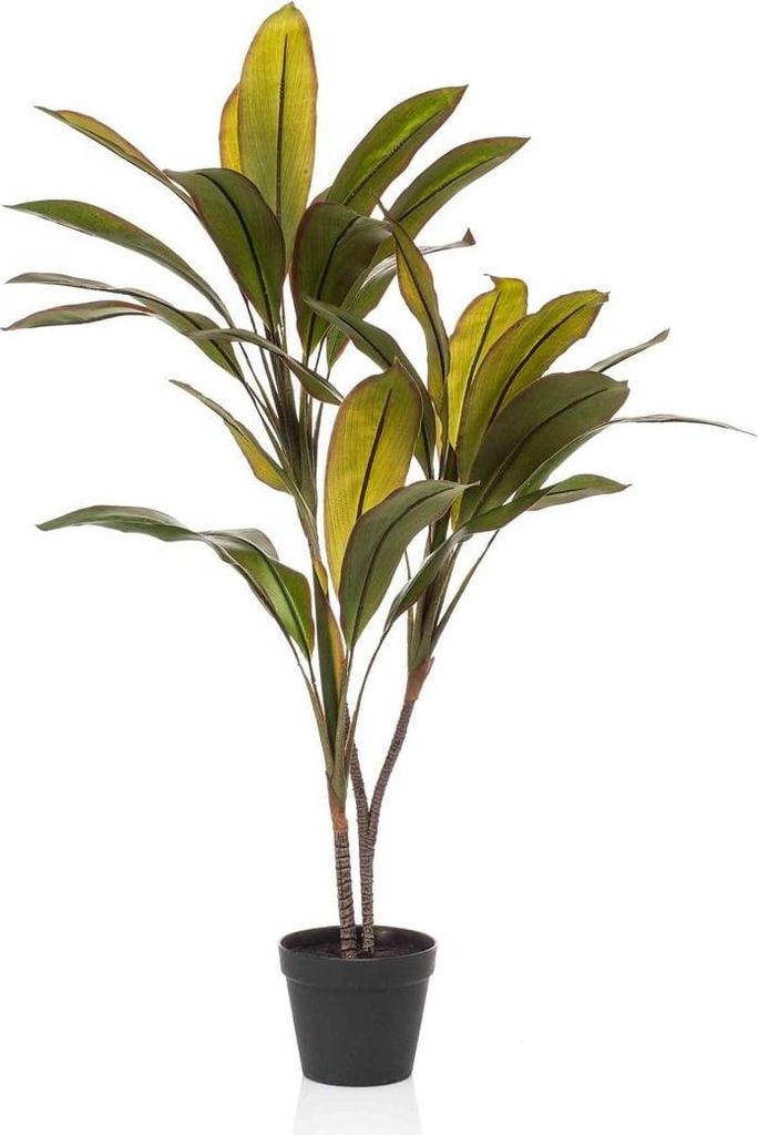 artplants.de Künstliche Keulenlilie Meike, Kunststämme, Dekotopf, grün, 105cm - Kunstpflanze Cordyline