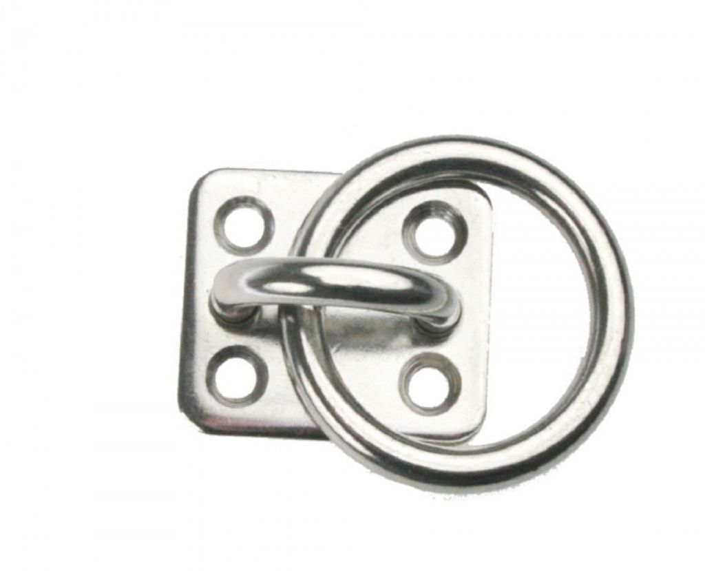Augplatte mit Ring Edelstahl A4 poliert rostfrei ARBO-INOX Größe - Typ 3