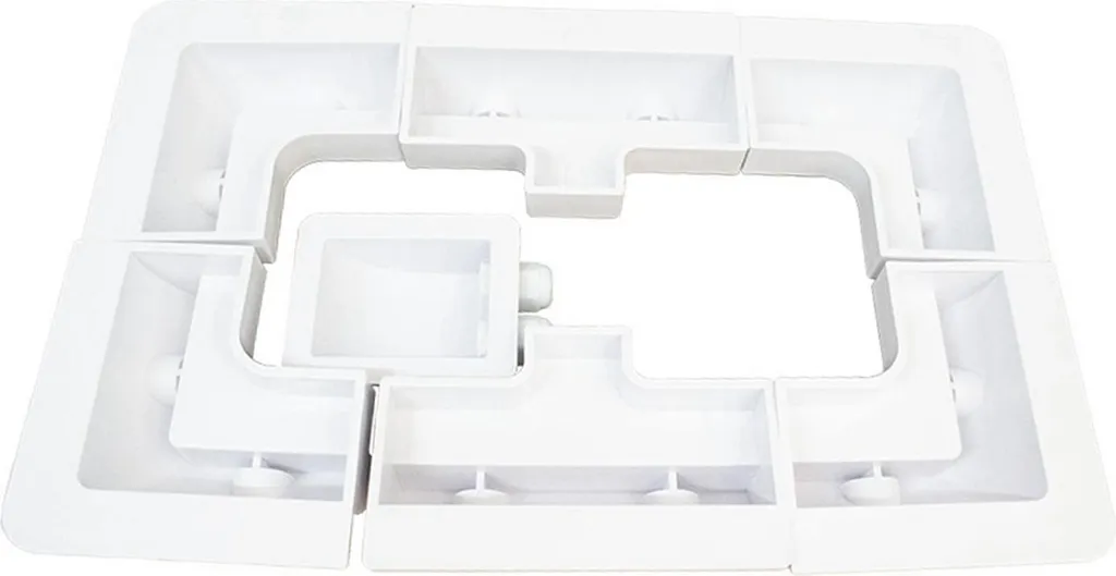 Supporti Pannelli Solari ABS 7 Pezzi Bianco per Camper e Roulotte - Kit Completo - 2