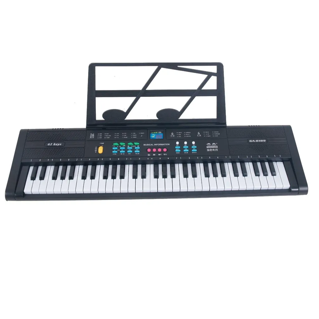 Piano Électrique Portable pour Enfant 61 Touches avec Micro et Musique