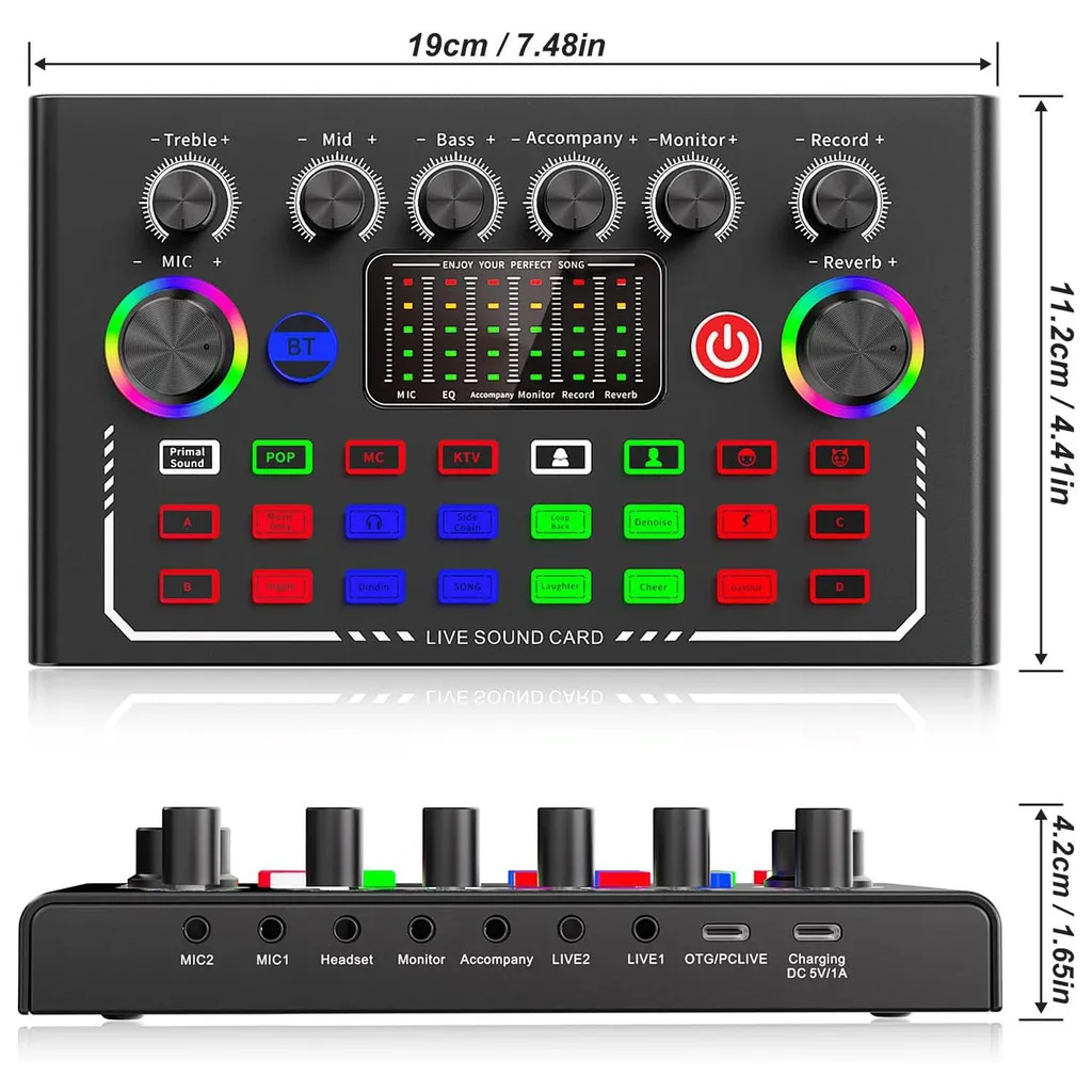 AIORBER Kit Audio Podcast: Scheda Esterna e Microfono Professionale - 2