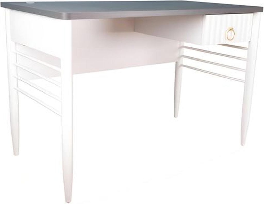 Weißer moderner Holzschreibtisch für Home Office
