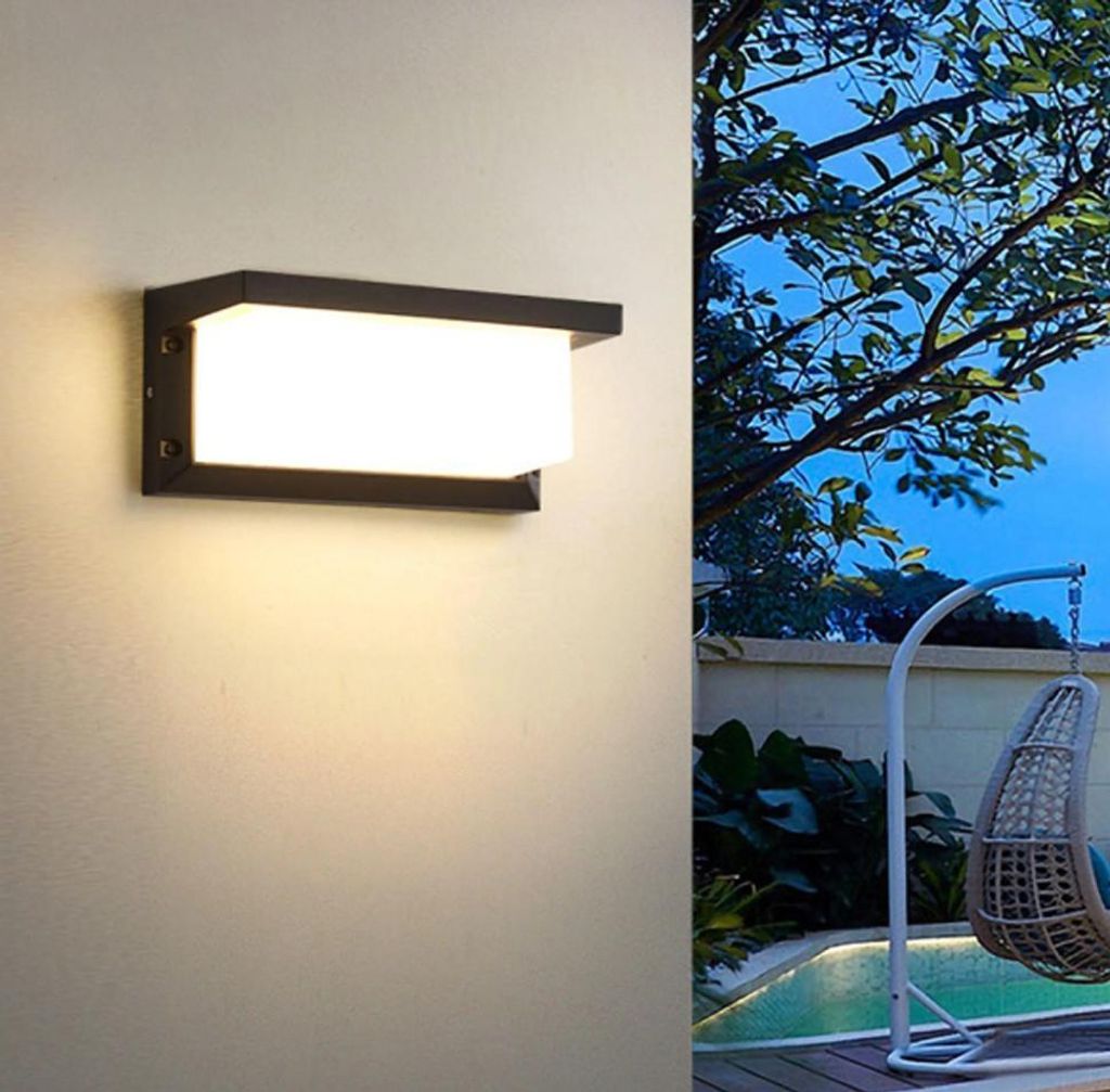 LED Wandleuchte mit Bewegungsmelder, Außenwandleuchte aus Produktbild 