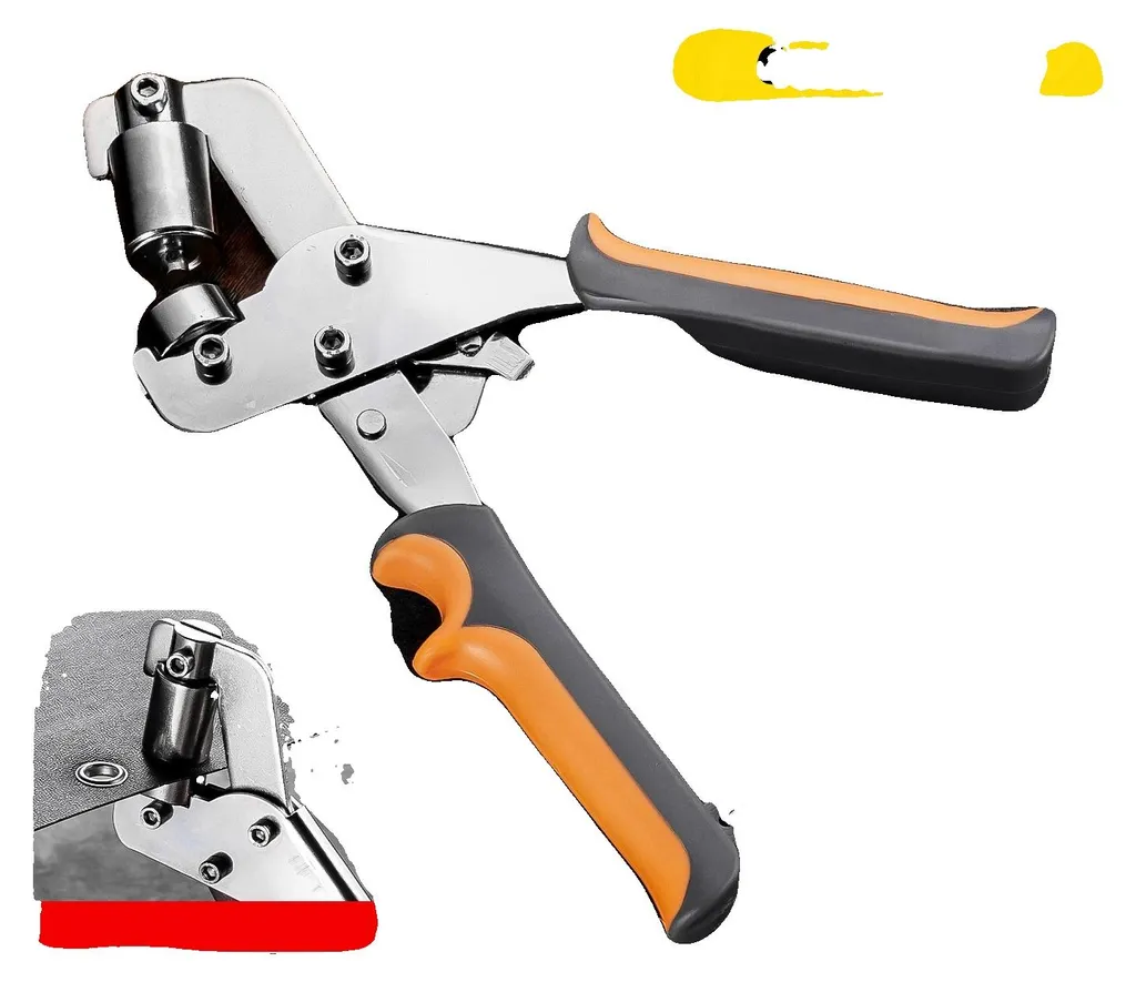Pince à œillets 6 mm en acier chromé avec poignée ergonomique confort