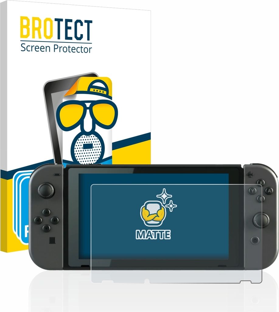 6x BROTECT Schutzfolie für Nintendo Switch Displayschutz Displayschutzfolie Folie Matt Entspiegelungsfolie