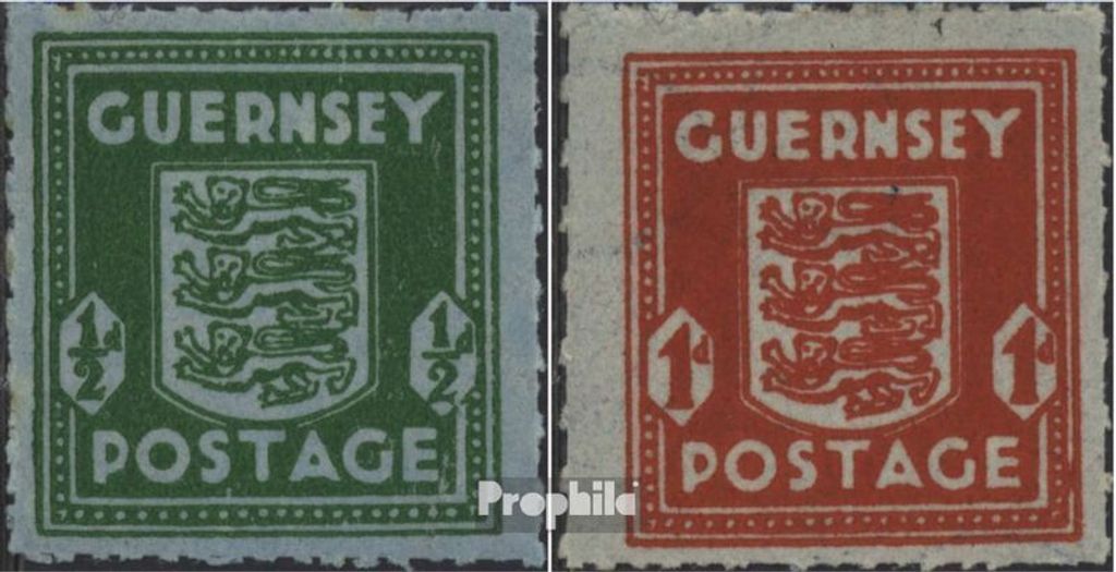 Briefmarken Guernsey (Dt.Bes.2.WK.) 1944 Mi 4-5 Produktbild 