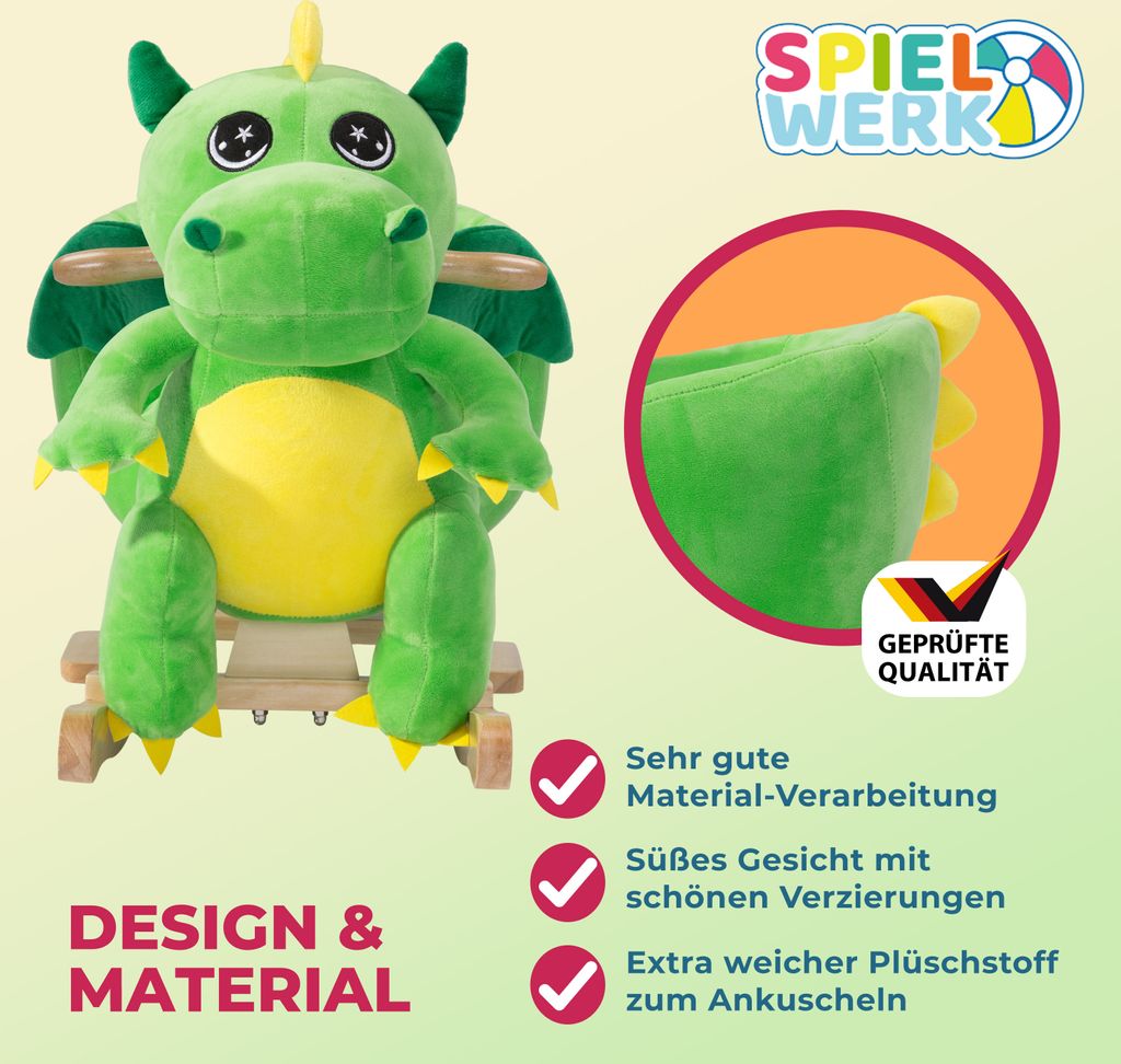 Spielwerk® Schaukeltier Dino inkl. Sound Effekt Produktbild 7