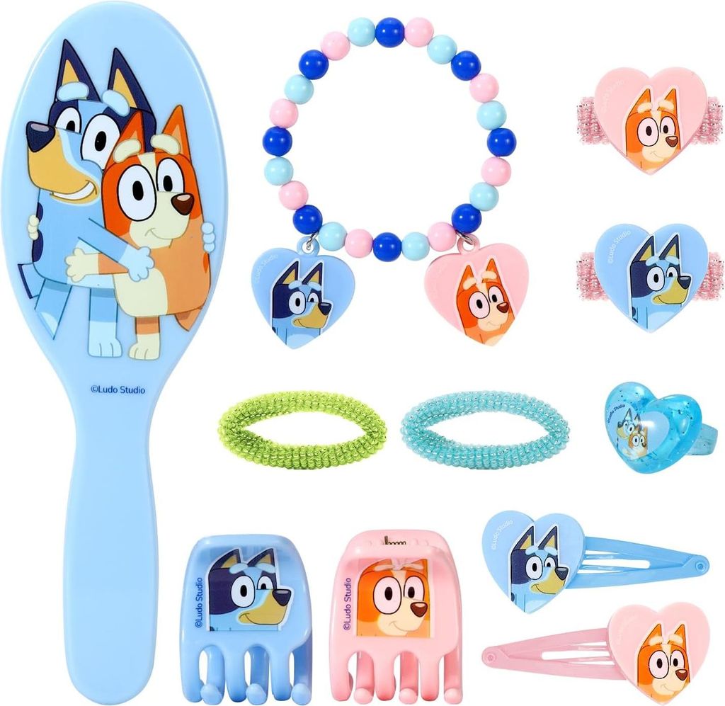 Bluey 11-teiliges Haarschmuck-Set Mädchen Kinder Produktbild 