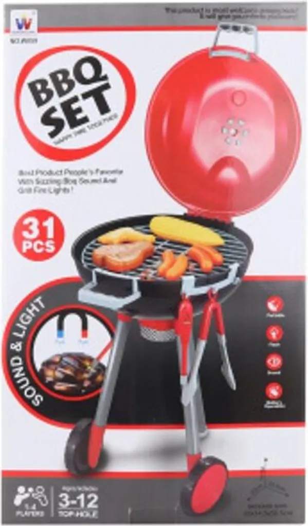 Grand gril alimenté par batterie modèle XL portable pour jardin et camping