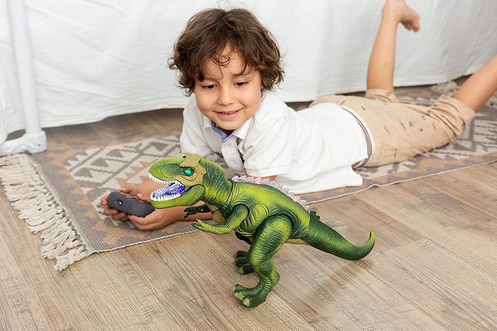 Ferngesteuertes Gehen brüllt T Rex Dinosaurier Spielzeug für Kinder mit 
