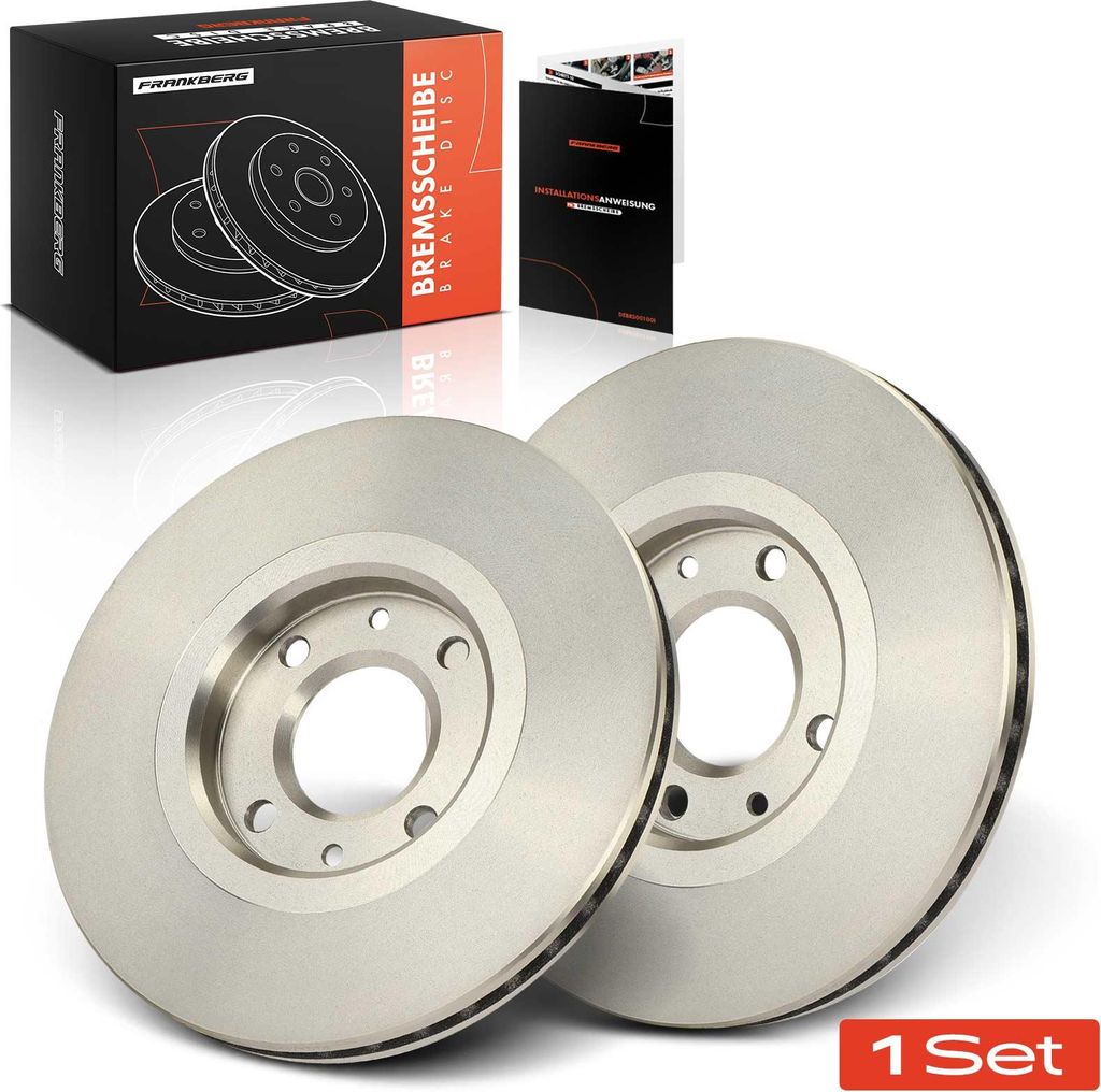 Frankberg 2x Bremsscheiben Vorderachse für Citroën Xantia Break X1 X2 Peugeot 406 Coupe 1995-2004