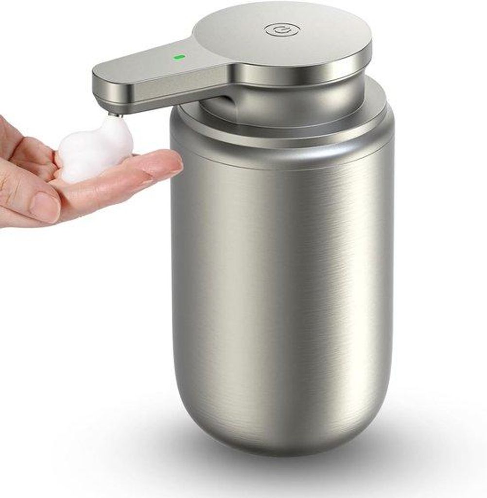Handzeep-Pomp, oplaadbare, 12 oz, roestvrij staal, badkamer, keuken.