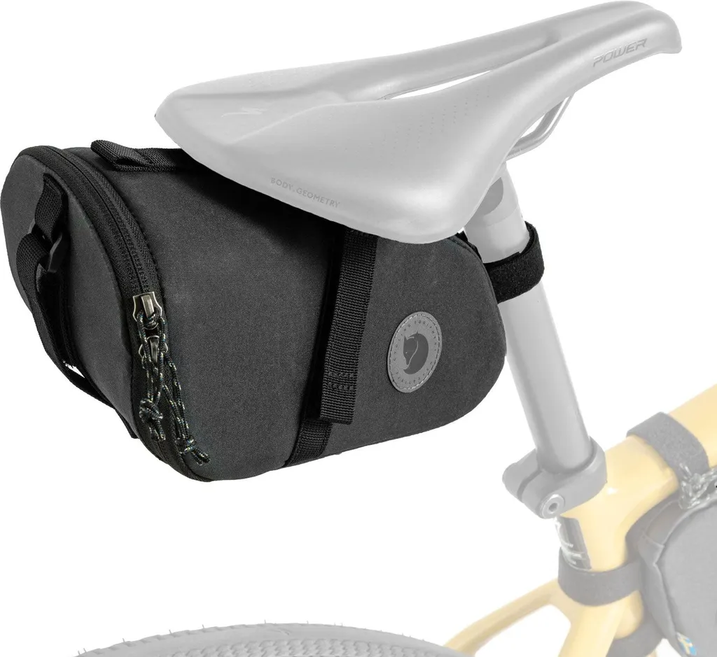 Sacoche de selle de vélo noire Fjällräven Hoja en textile technique