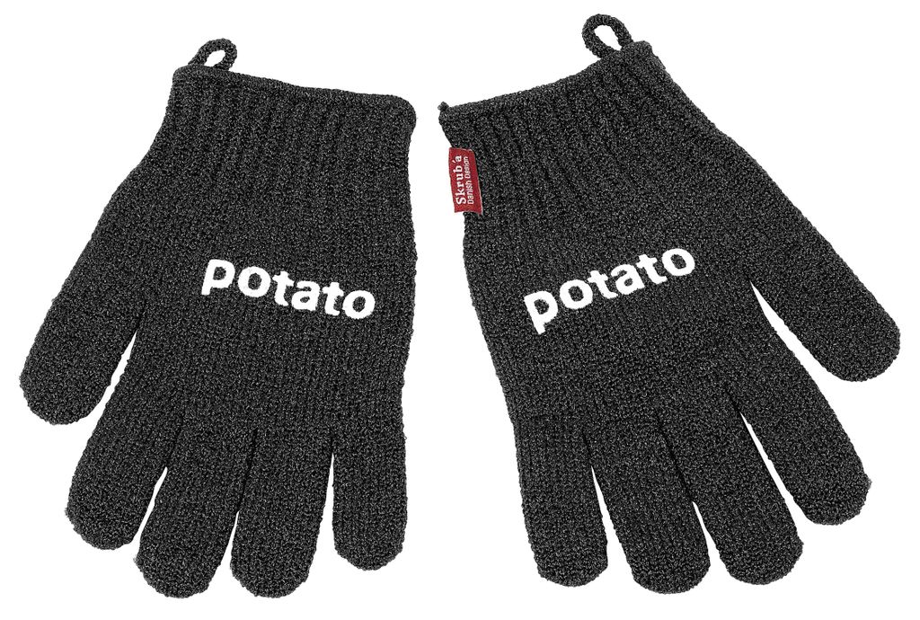 SKRUBA Reinigungshandschuh Kartoffel schwarz Obrázok produktu 