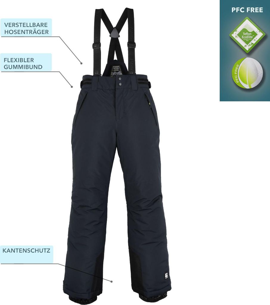Killtec Vitalyo Jr Skibroek voor jongens, functionele broek met Killtec Vitalyo Jr Skibroek voor jongens, functionele broek met