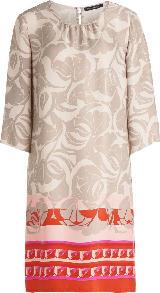 Betty Barclay Collection (264) Kleid Kurz 3/4 Arm, Taupe/Red 7846 7846 40