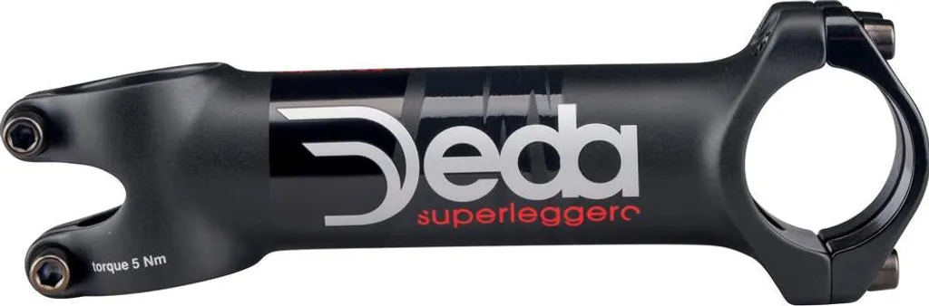 Potence légère Deda Superleggero Team 90mm aluminium angle 82 degrés
