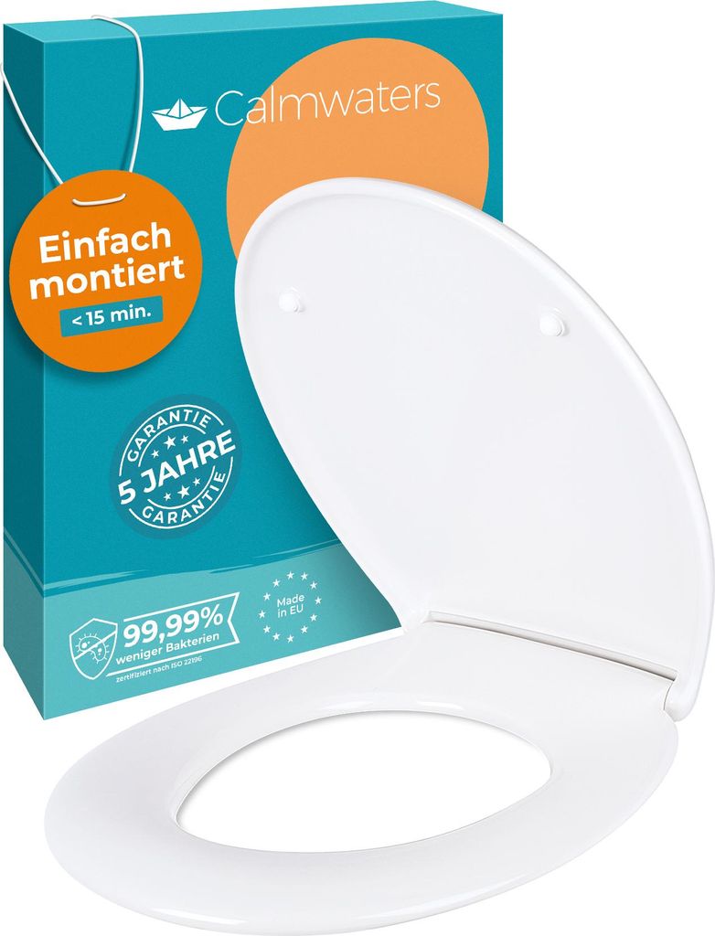 Calmwaters® Toilettendeckel mit Absenkautomatik, WC Sitz Produktbild 