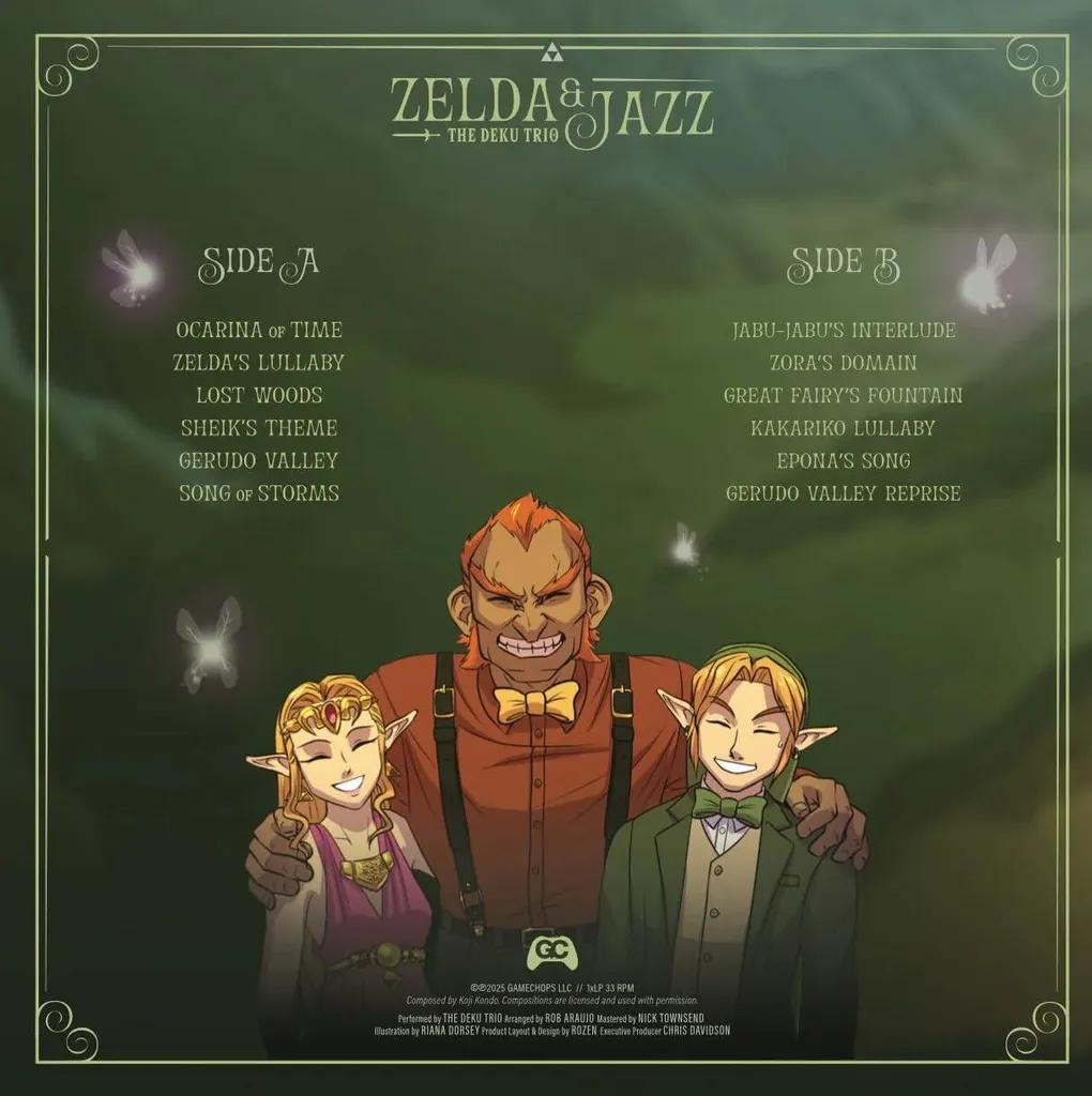 Zelda & Jazz Vinyle Ocarina vert - Musique Relaxante pour Collectionneur