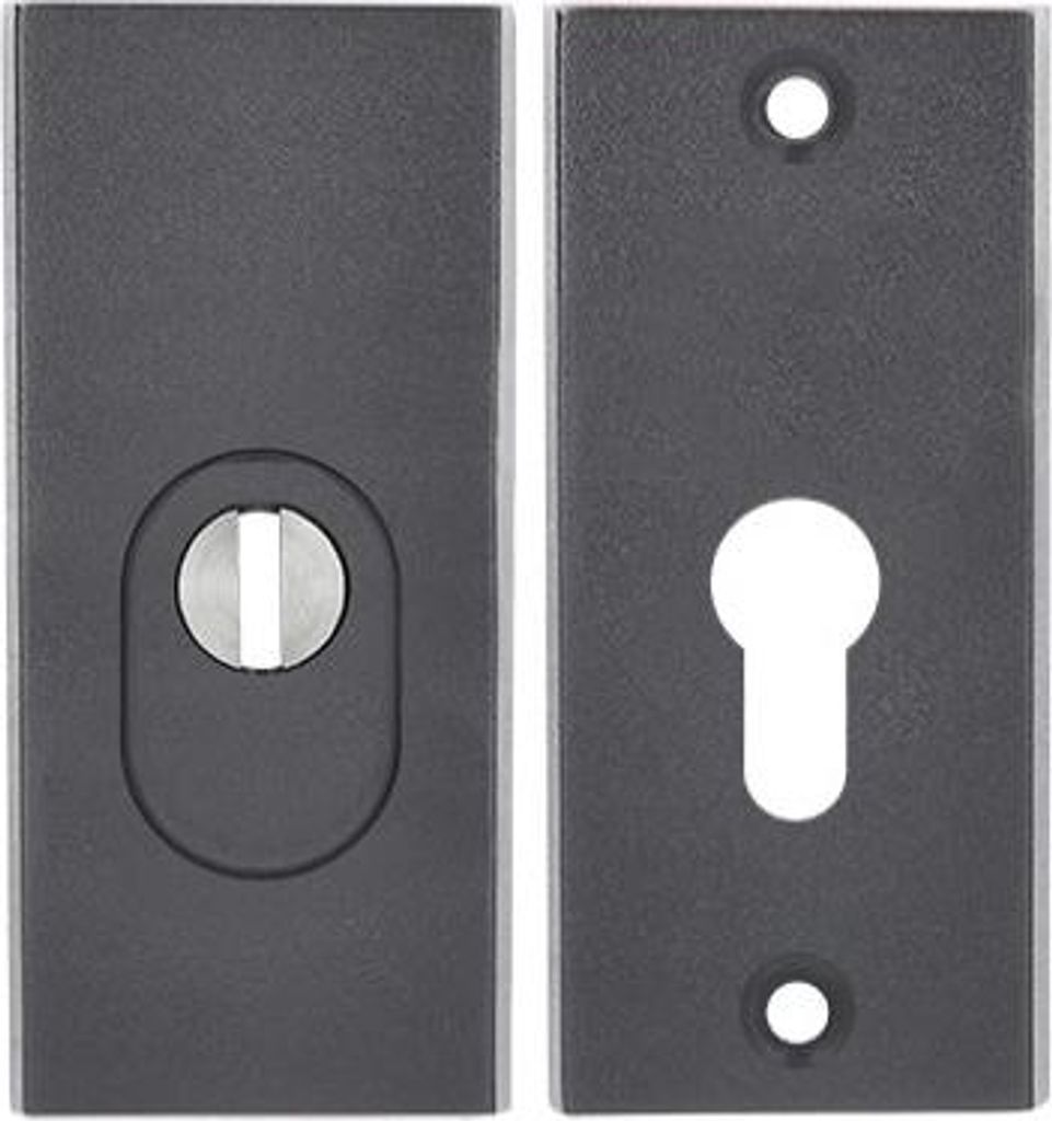 Axa KIOTO Rosette mit FLEX-Einsteckschutz (Brandschutz), Farbe K7 - Anthrazit