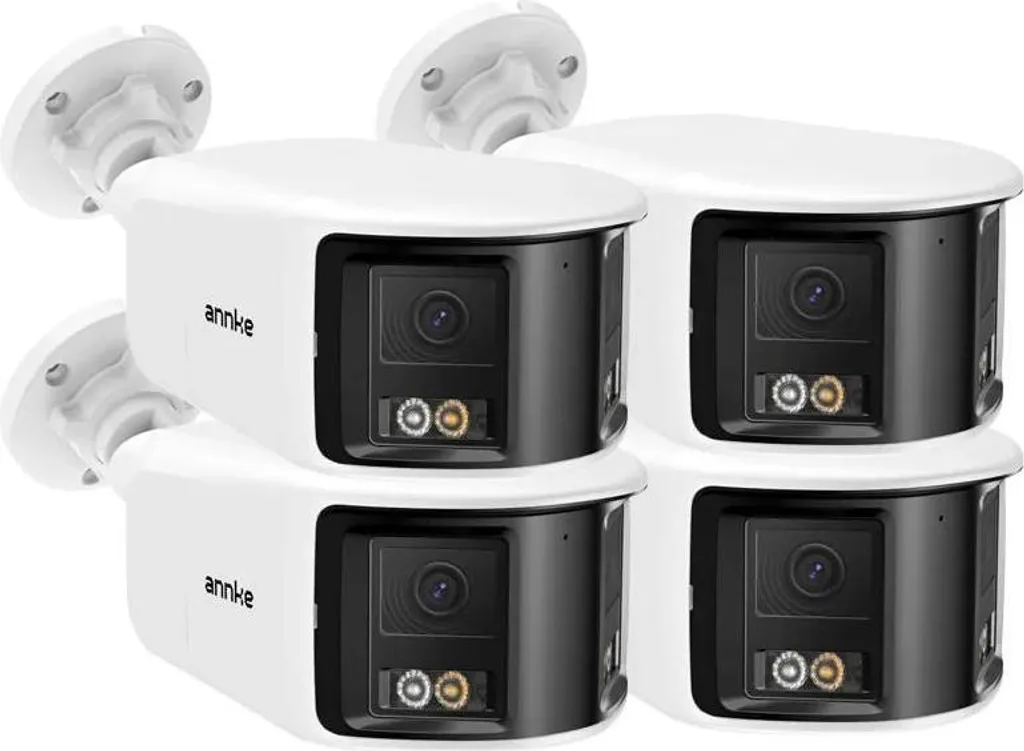 Caméra de surveillance 6 MP clarté ultra 51FS angle 180° lot de 4 pièces