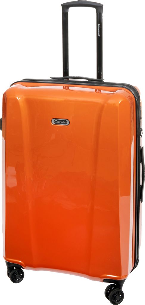 Reisekoffer BOWATEX groß 74 cm auf 4 Rädern Koffer Trolley orange von Cavalet