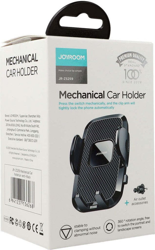 Joyroom Držák telefonu do auta Mřížka ventilace černá Obrázek produktu 18