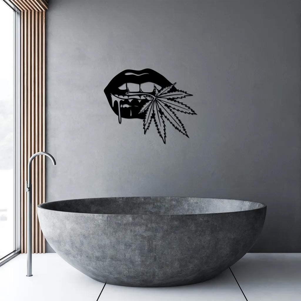 Arredo Parete Wallity Fianchi-TNL2279 Nero - Metallo 65x53 cm