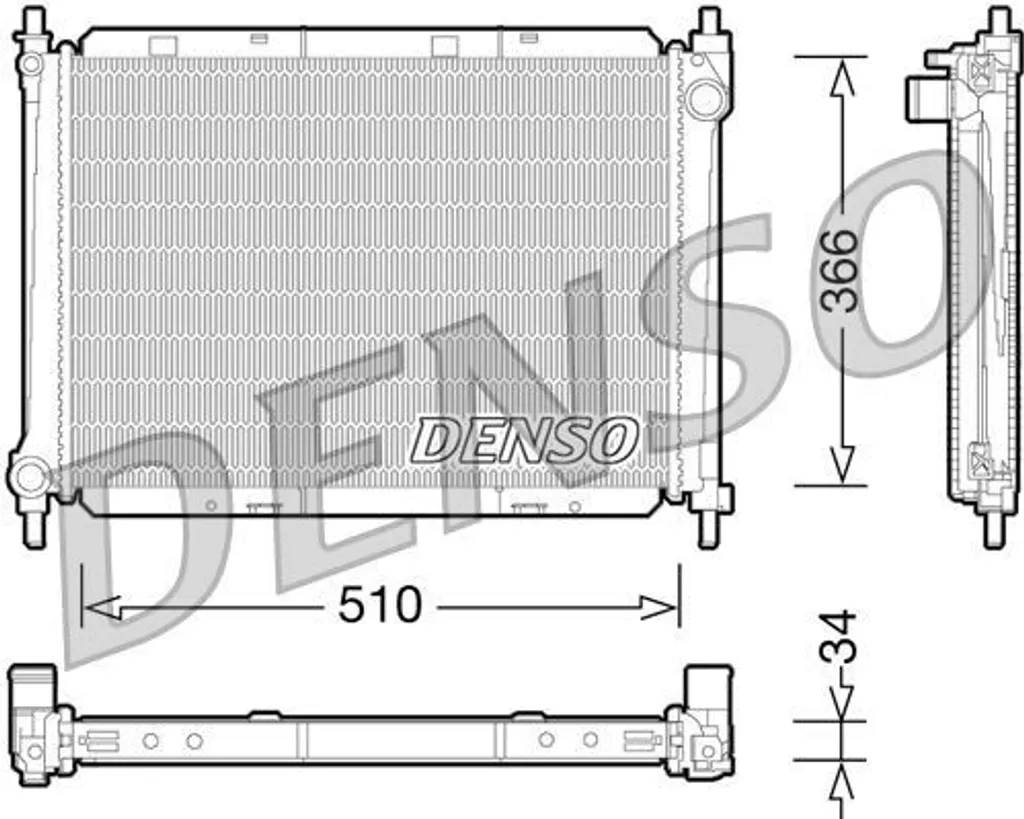 Stop surchauffe moteur : Radiateur DENSO pour Nissan 21410BC500 neuf
