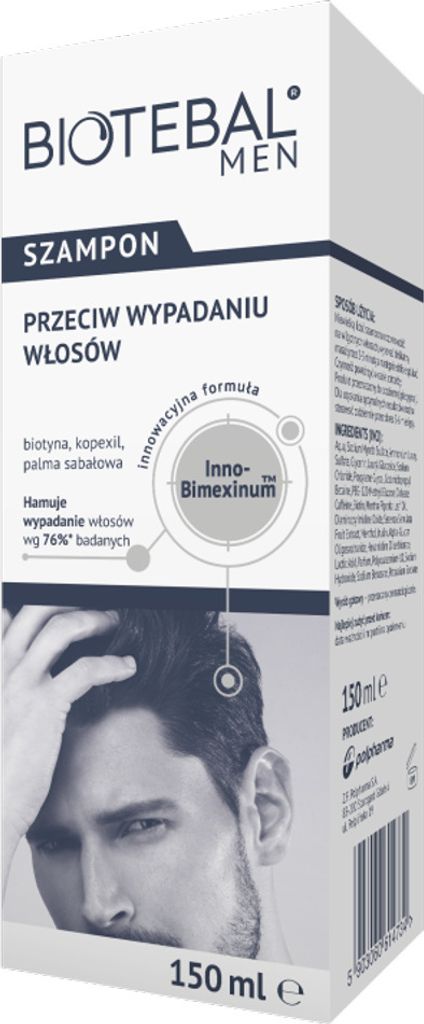 BIOTEBAL Szampon MEN przeciw wypadaniu włosów 150 ml dla Zdjęcie produktu 