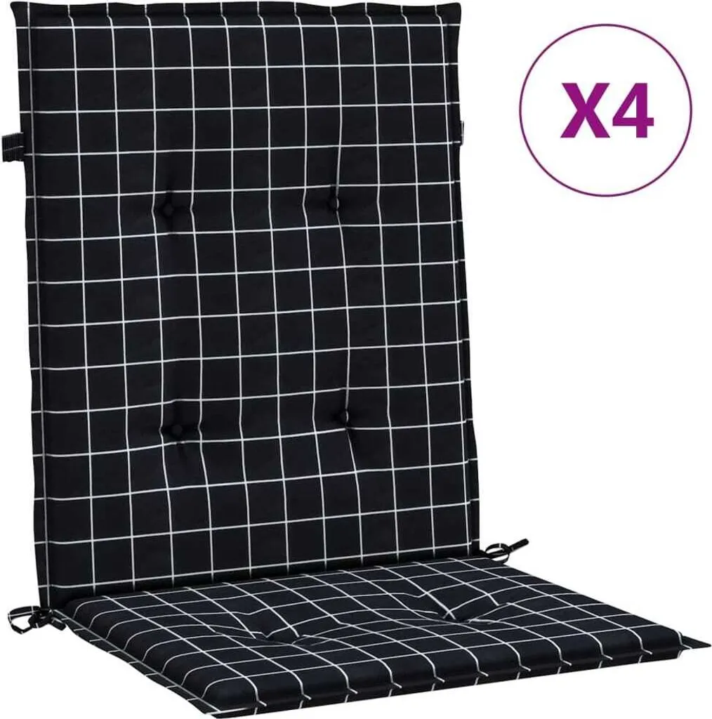 Coussin de chaise dossier bas noir : fini les assises dures et froides