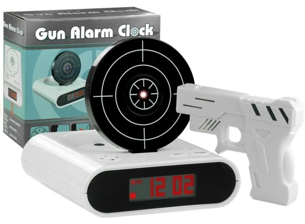 Réveil Blanc Infrarouge avec Cible Bobine et Pistolet Laser de Précision