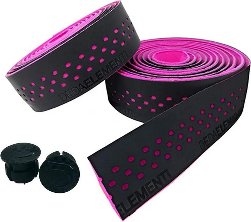 Deda Presa Lenkerband schwarz/neon pink zweilagig mit EVA-Schaumstoff und p...