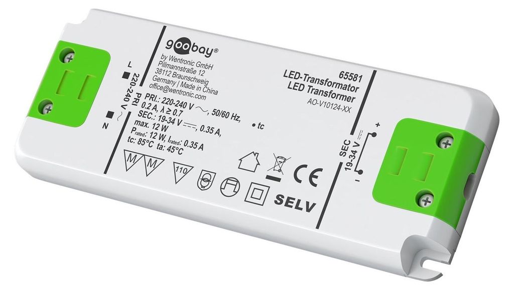 Goobay 65581 Trasformatore di corrente costante per LED 350 Immagine del prodotto 